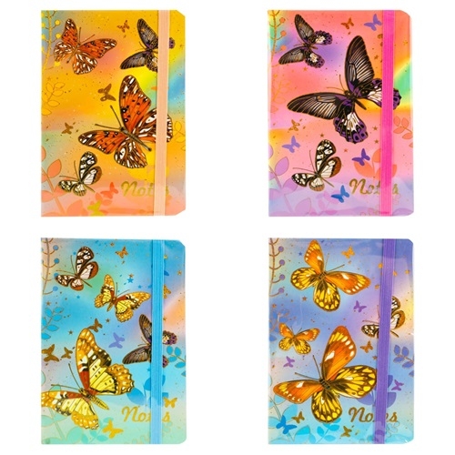 Agenda cu Elastic A7 80 File Fluture