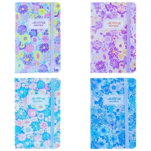 Agenda cu Elastic A6 80 File Flori