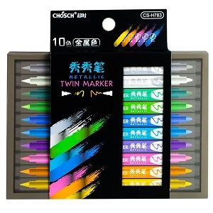 Marker Metalic10 Culori/Set - CHOSCH