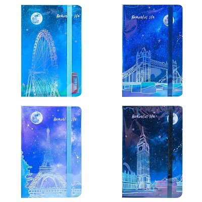 Agenda cu elastic A6 Orase