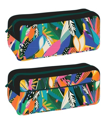 Penar SF Etui Dreptunghiular 2Fermoare Jungla Negru