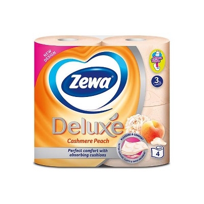 Hartie igienica Zewa 3 straturi, 4/set peach