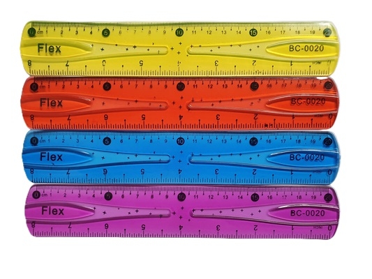 Rigla flexibila 20 cm color