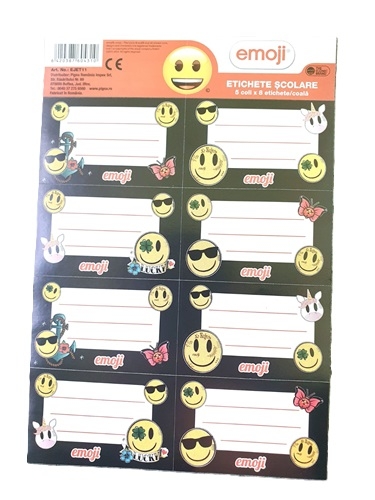 Etichete scolare EMOJI III