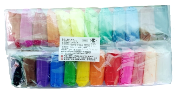 Plastilina 24 culori 15g + 3 instrumente