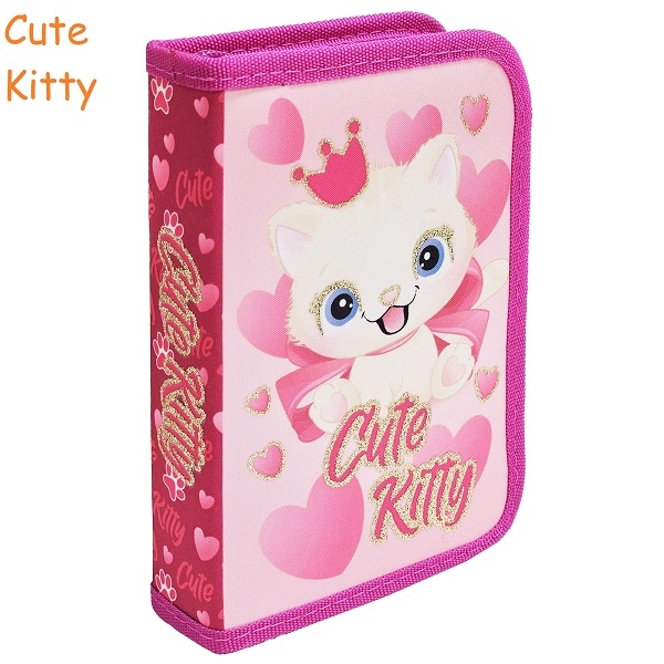 Penar 3 fermoare S-cool neechipat Cute Kitty