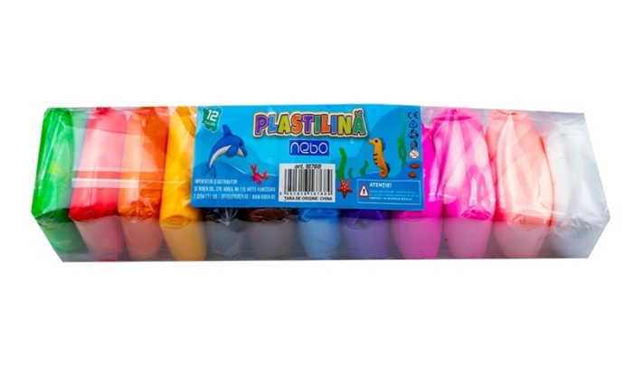 Plastilina 12 culori NEBO 39281
