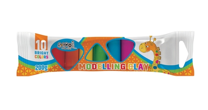 Plastilina 10 culori S-Cool SC960