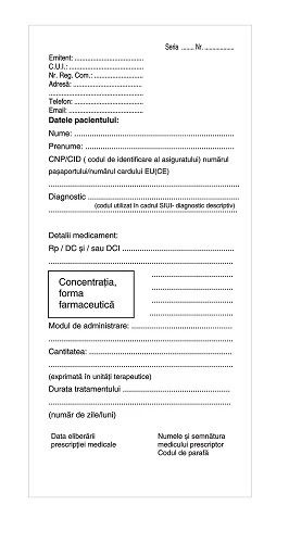 Retetar doctor 1/3A4 offset antibiotice 100 file/carnet