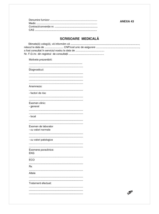 Scrisoare Medicala