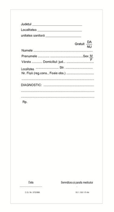 Reteta doctor 1/3A4 model standard offset
