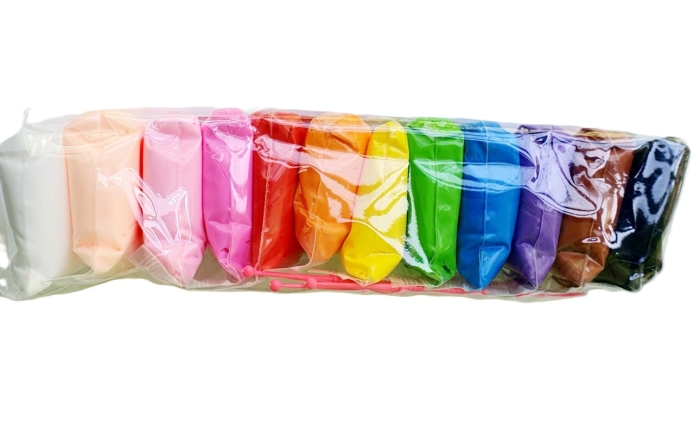 Plastilina 12 culori usor de modelat 80 g