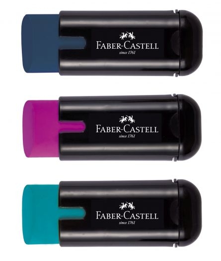 Ascutitoare plastic simpla cu guma 1877 TREND 2019 Faber Turcoaise