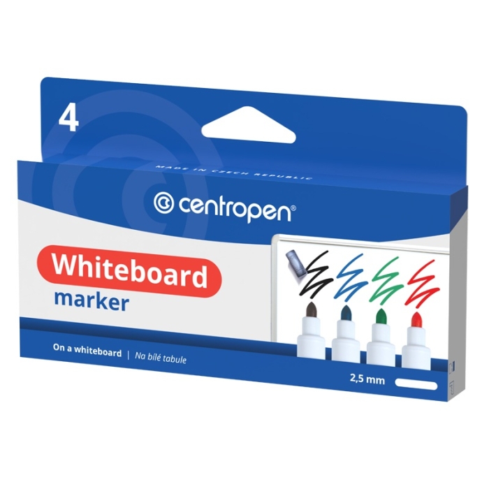 Marker whiteboard Centropen 4/set-8559/4