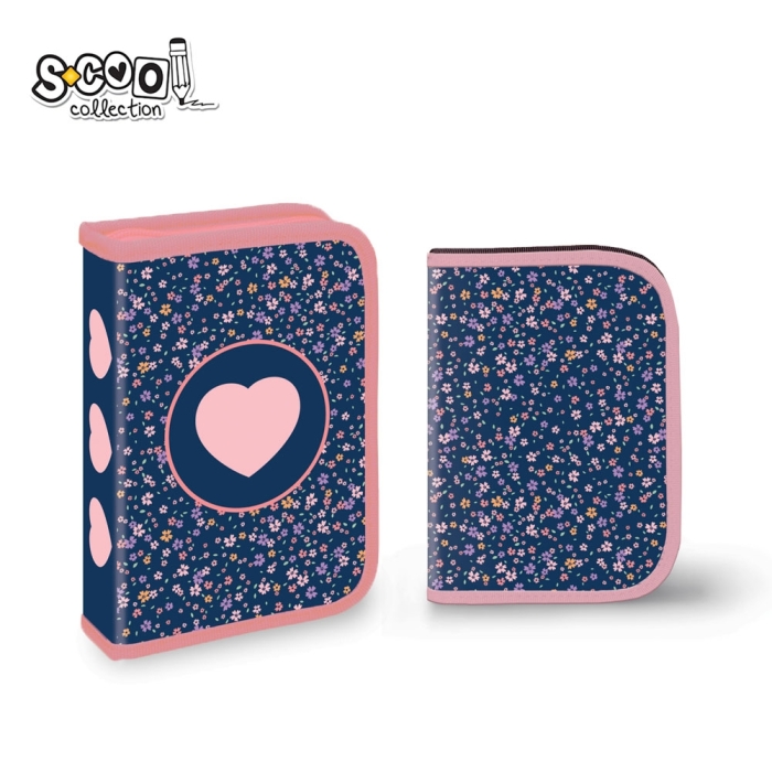 Penar neechipat, 1 fermoar, 2 extensii, PINK HEART - S-COOL