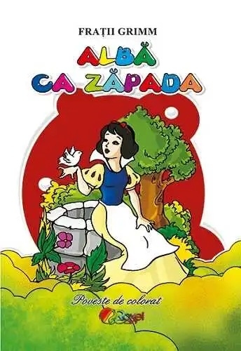 Alba ca Zapada - Carte de colorat + poveste