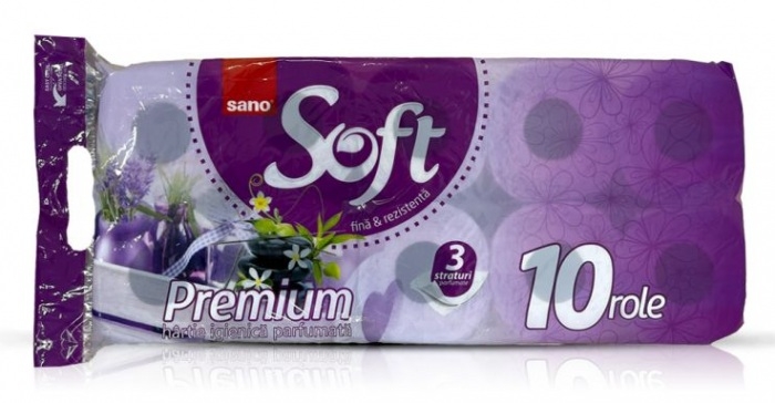 Hartie igienica SANO Soft Premium 10 role 3 straturi