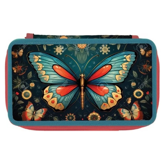 PENAR NEECHIPAT CU DOUA CLAPE HERLITZ COLORFUL BUTTERFLIS